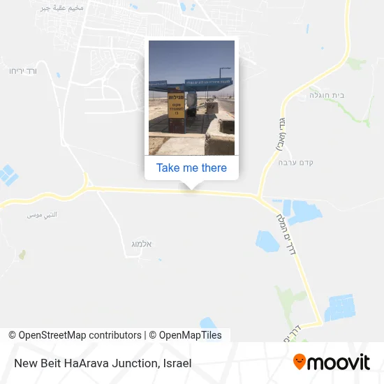 New Beit HaArava Junction map