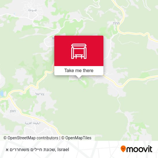 שכונת חיילים משוחררים א map