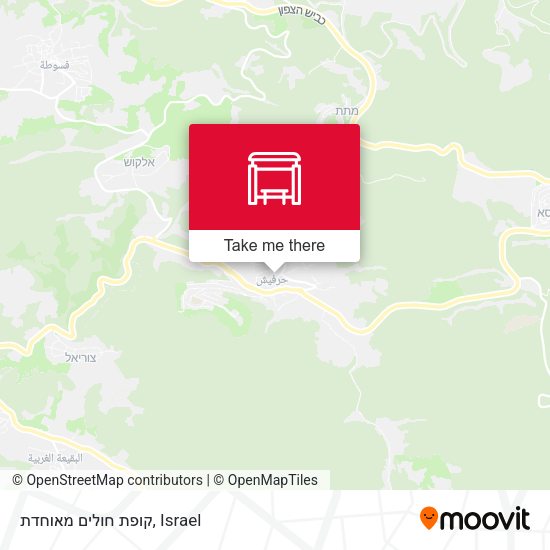 קופת חולים מאוחדת map