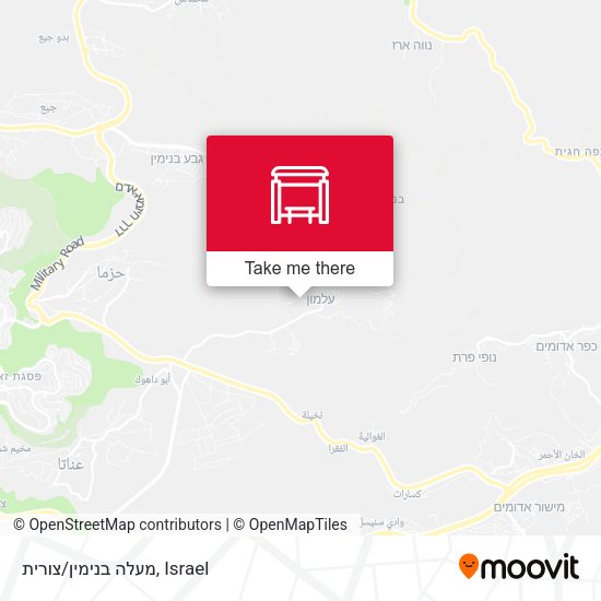 מעלה בנימין/צורית map