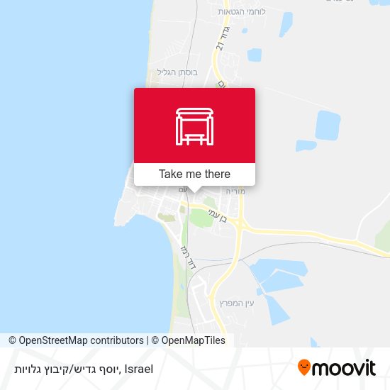 יוסף גדיש/קיבוץ גלויות map