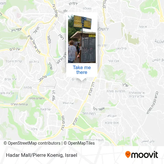 Hadar Mall/Pierre Koenig map
