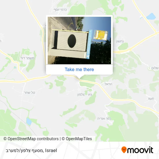 Карта מסעף צלפון/למערב