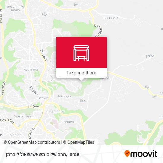 הרב שלום משאש/שאול ליברמן map