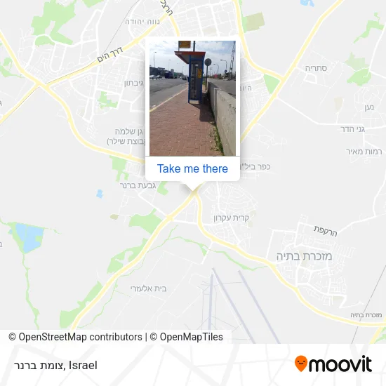 Карта צומת ברנר