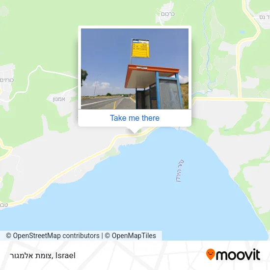 Карта צומת אלמגור