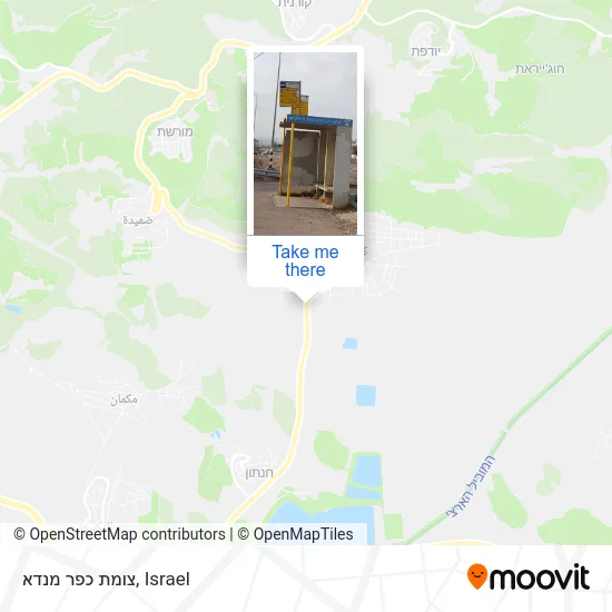 Карта צומת כפר מנדא