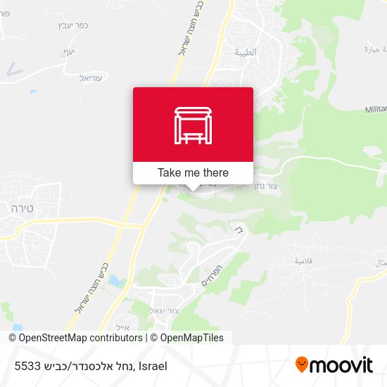 נחל אלכסנדר/כביש 5533 map