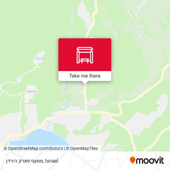 Карта מסעף פארק הירדן