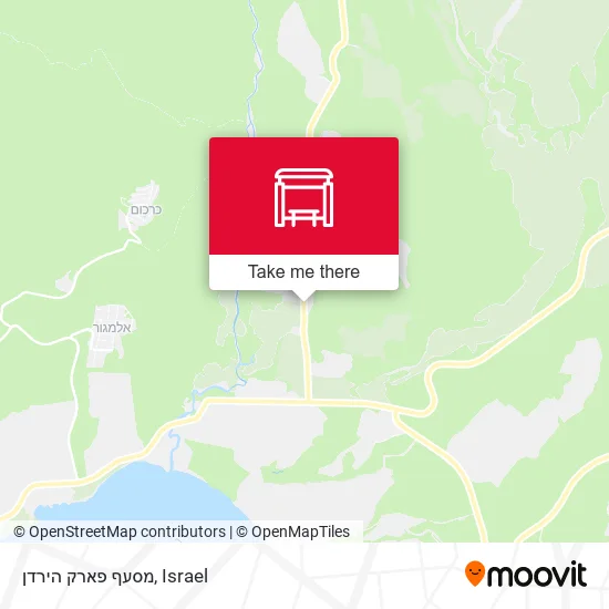 Карта מסעף פארק הירדן