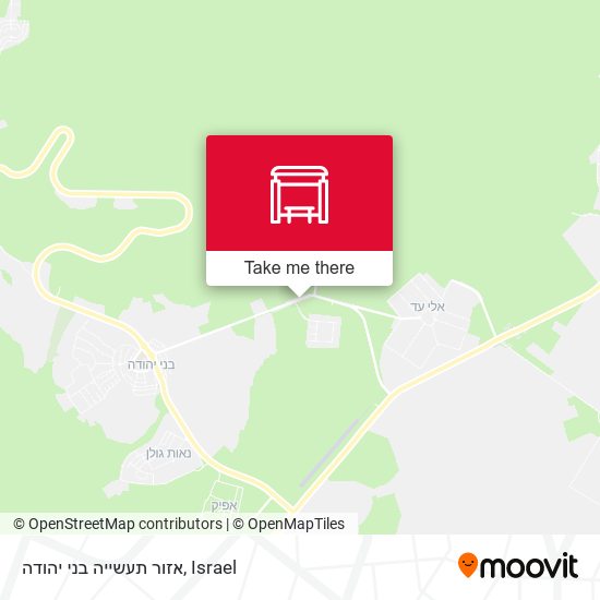 אזור תעשייה בני יהודה map