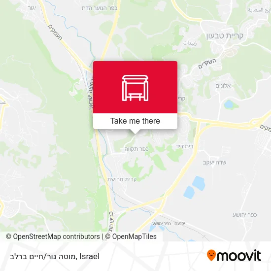 Карта מוטה גור/חיים ברלב