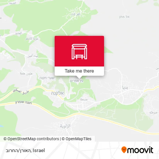 האורן/החרוב map