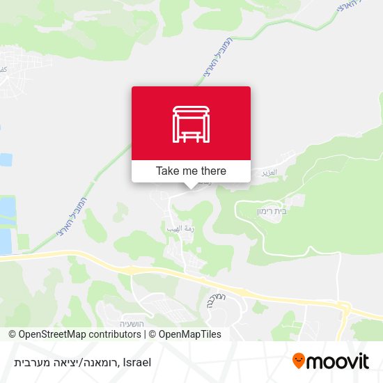 רומאנה/יציאה מערבית map
