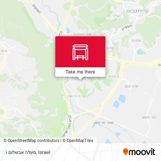 מעלה אבשלום ו map