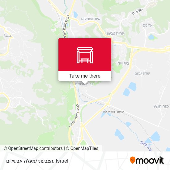 הצבעוני/מעלה אבשלום map