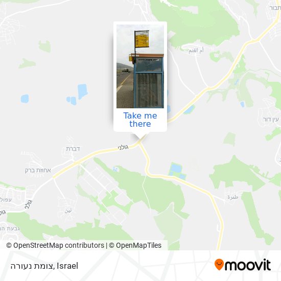 צומת נעורה map