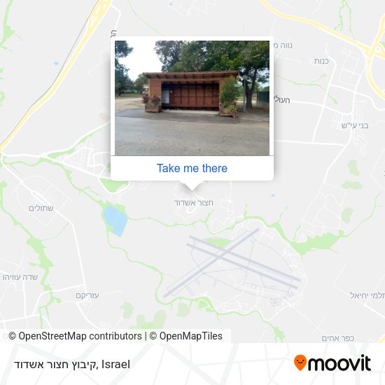 קיבוץ חצור אשדוד map