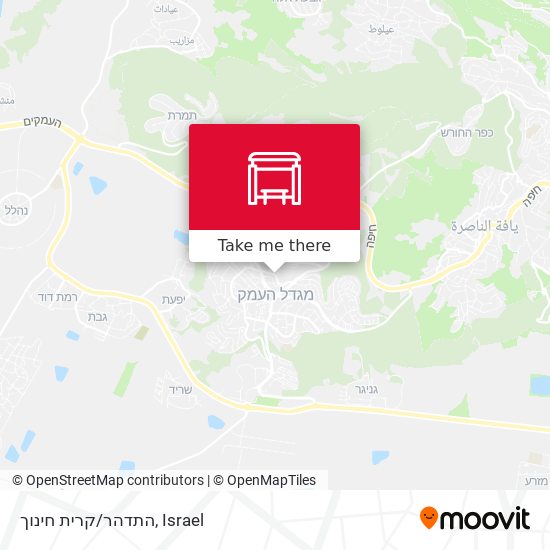 התדהר/קרית חינוך map