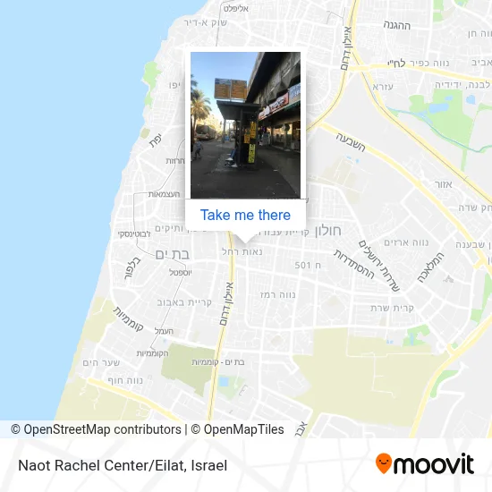 Naot Rachel Center/Eilat map