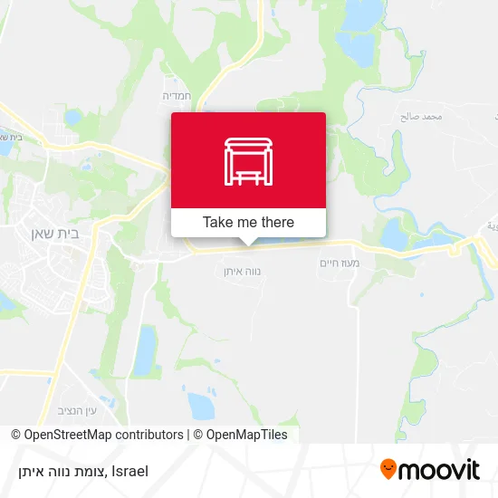 Карта צומת נווה איתן