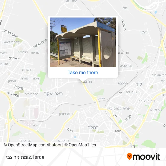 Карта צומת ניר צבי