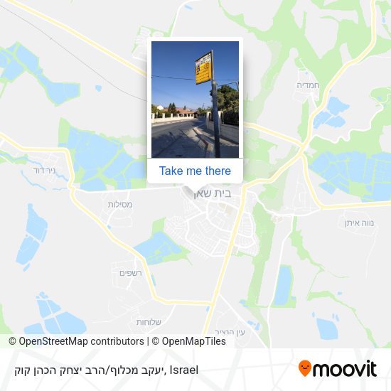 יעקב מכלוף/הרב יצחק הכהן קוק map