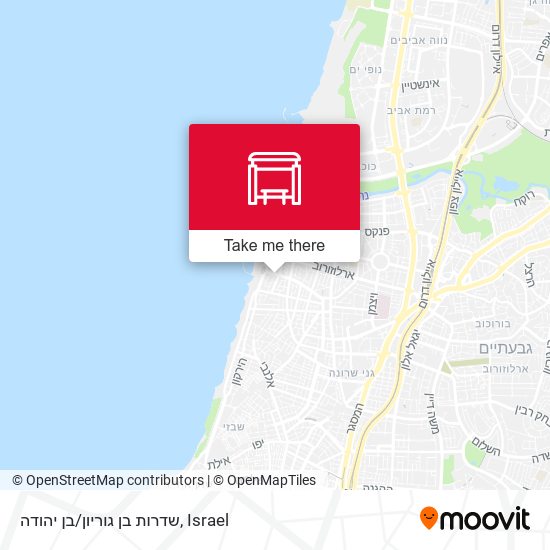 שדרות בן גוריון/בן יהודה map