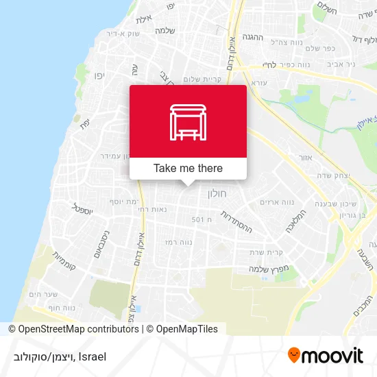 ויצמן/סוקולוב map