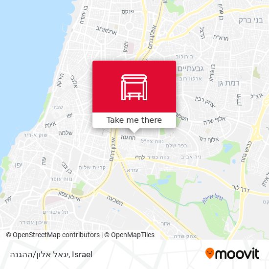 Карта יגאל אלון/ההגנה