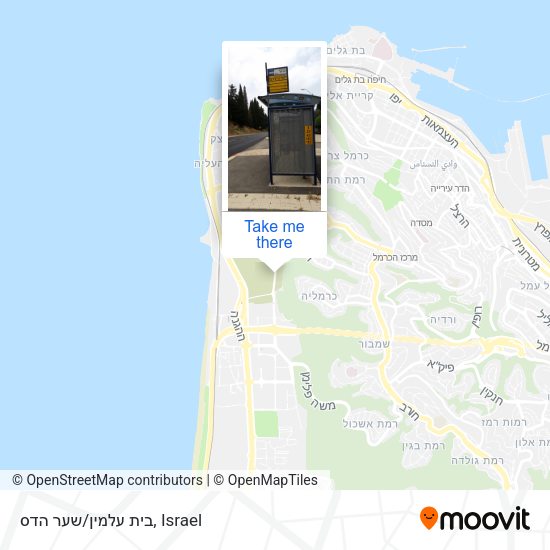 בית עלמין/שער הדס map