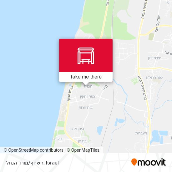 Карта השחף/מורד הנחל