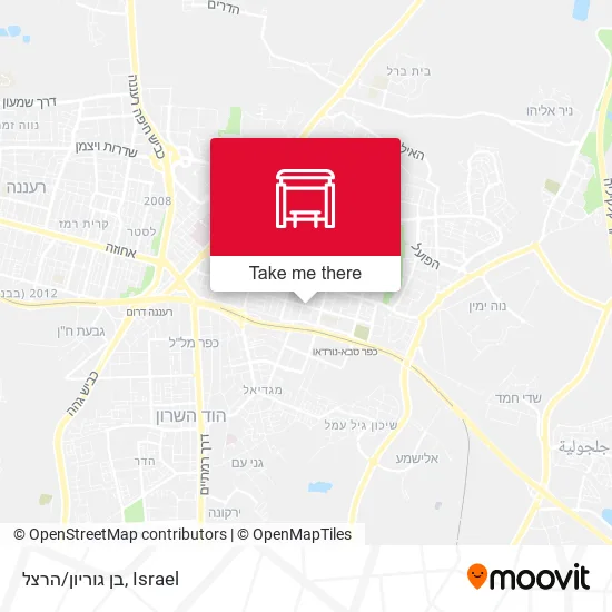 Карта בן גוריון/הרצל