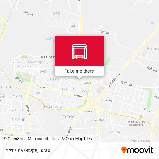 עקיבא/אח''י דקר map