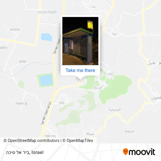 Карта ביר אל סיכה