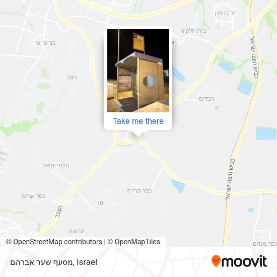 Карта מסעף שער אברהם