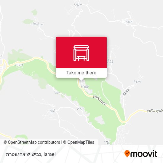 כביש יציאה/עטרת map