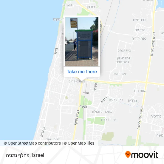 Карта מחלף נתניה