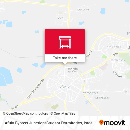 Afula Bypass Junction / Student Dormitories map