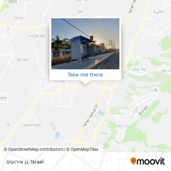 גן אירועים map