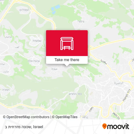 Карта שכונה מזרחית ב