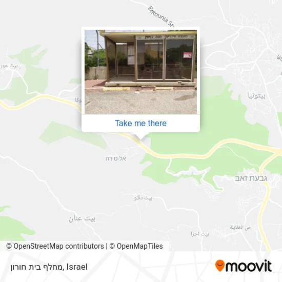 Карта מחלף בית חורון