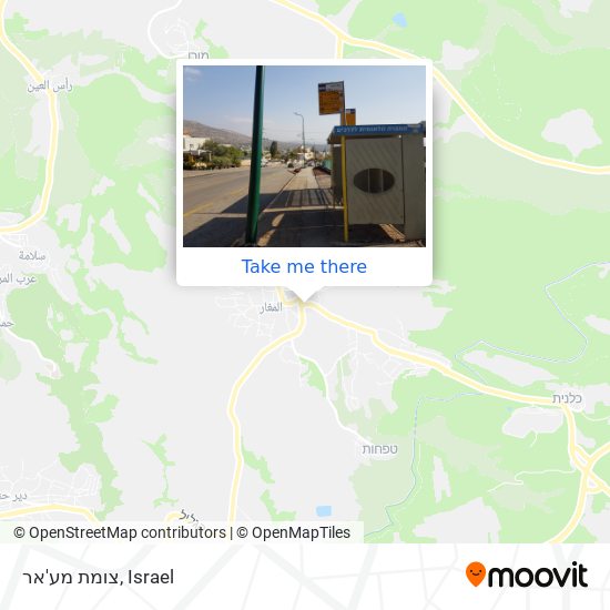 צומת מע'אר map