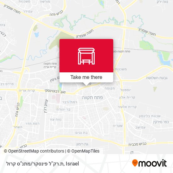 ת.רק''ל פינסקר map