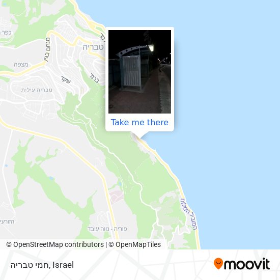 חמי טבריה map