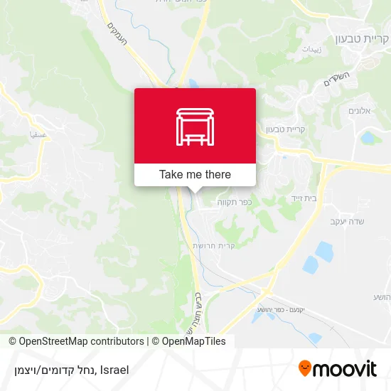 Карта נחל קדומים/ויצמן