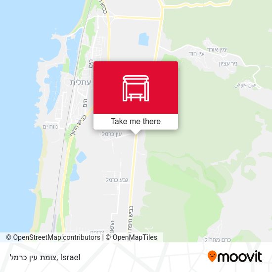 צומת עין כרמל map