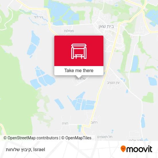 Карта קיבוץ שלוחות