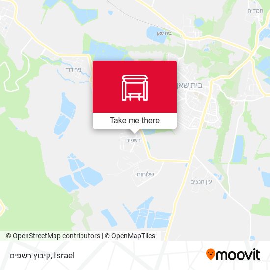 קיבוץ רשפים map