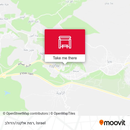 רמת אלקנה/הדולב map